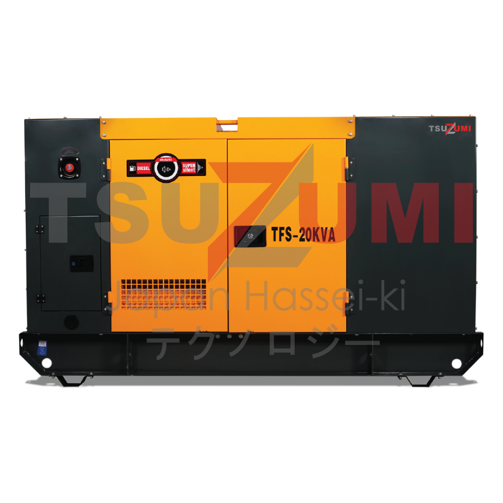 Genset 20 Kva 16 Kw Silent Diesel Tsuzumi TFS 20 Kva